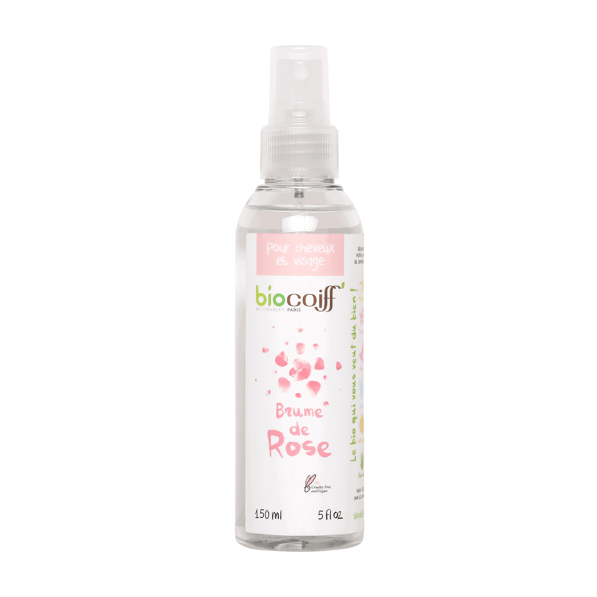 brume de rose pour cheveux bio