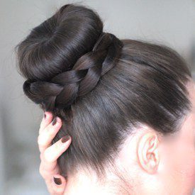 chignon tressé 