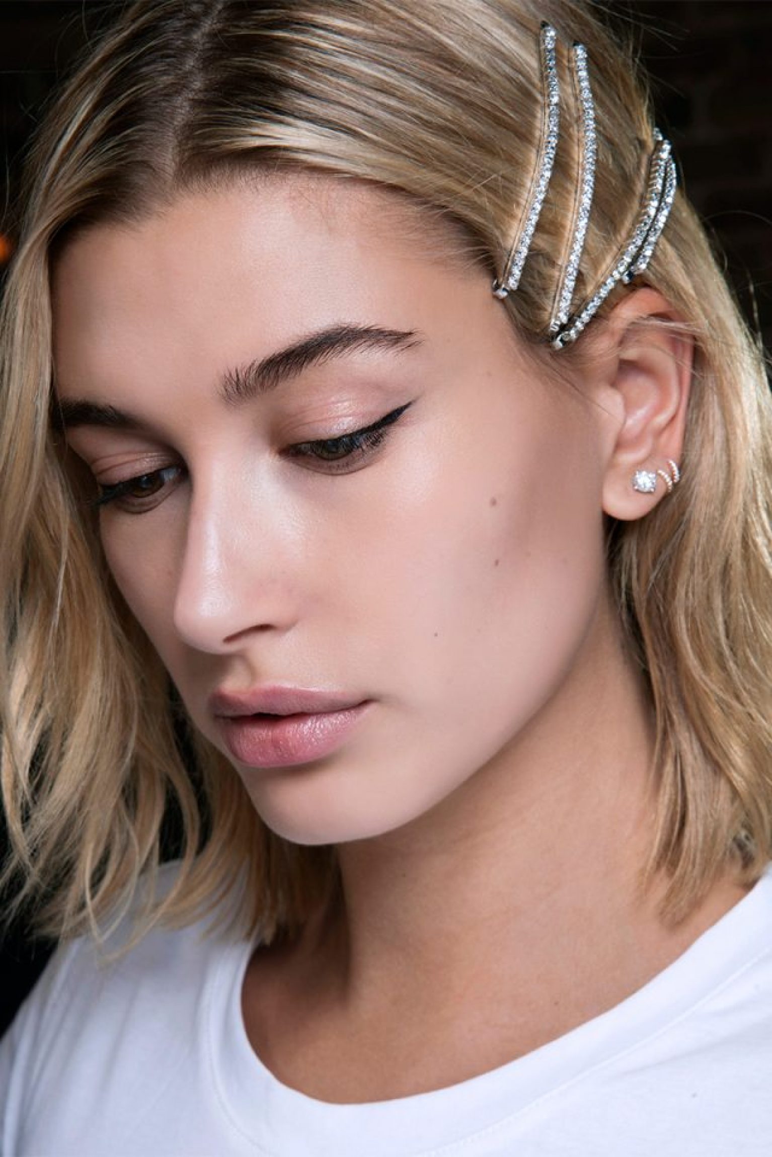 idée de coiffure avec les bobby pins