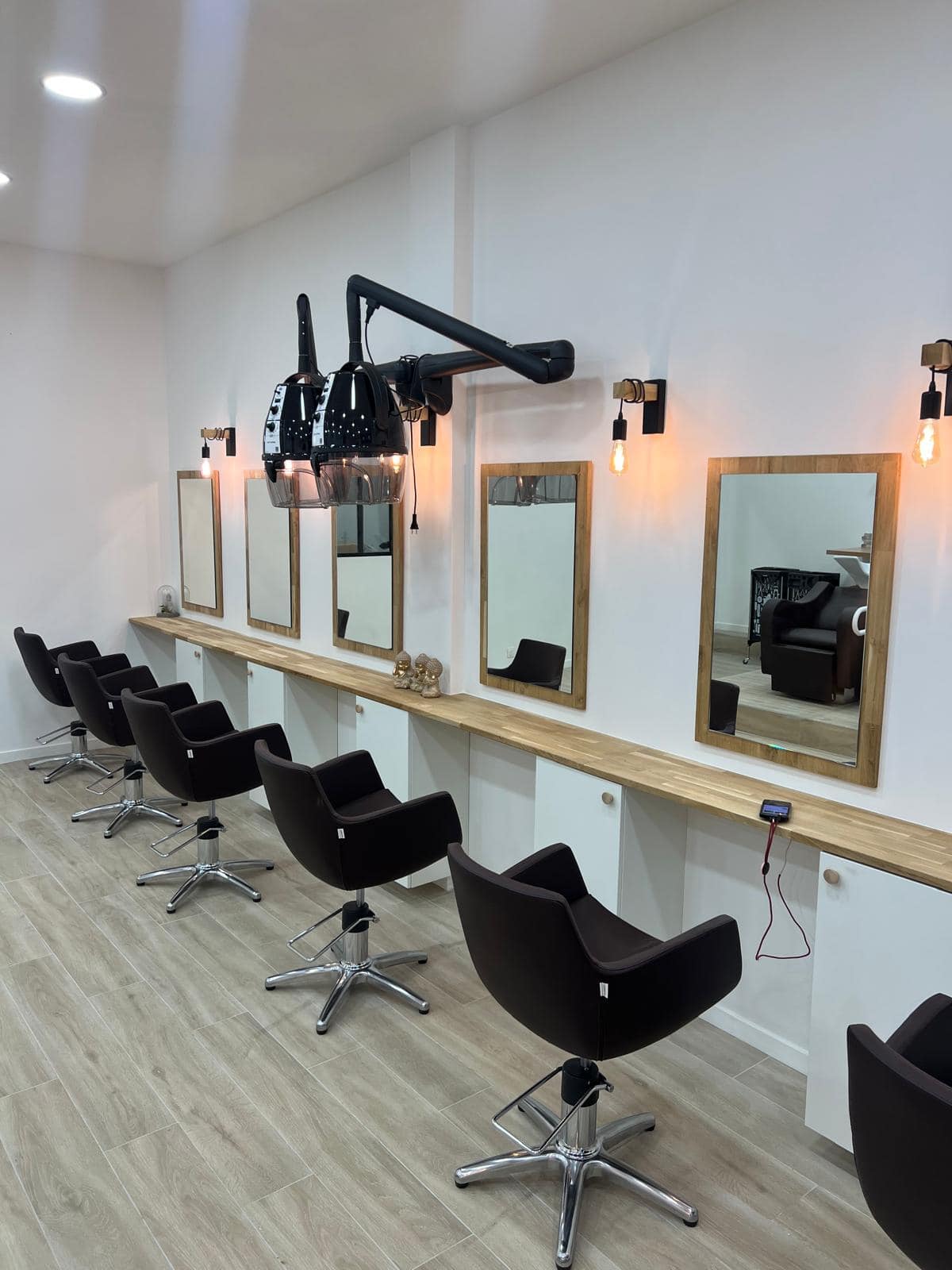 Iùage du coin de coiffure du salon biocoiff à Saclay