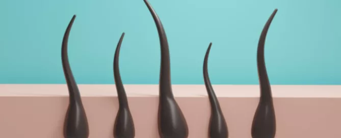 dessin de la repousse de cheveux