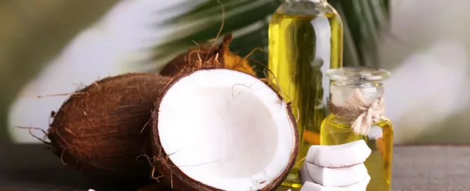 recette en bouteille de huile de coco