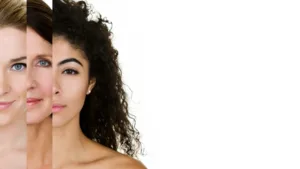femmes avec différents type de cheveux